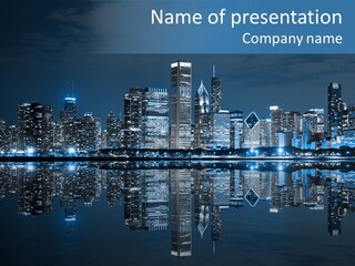 Architecture Light Skyline PowerPoint Template