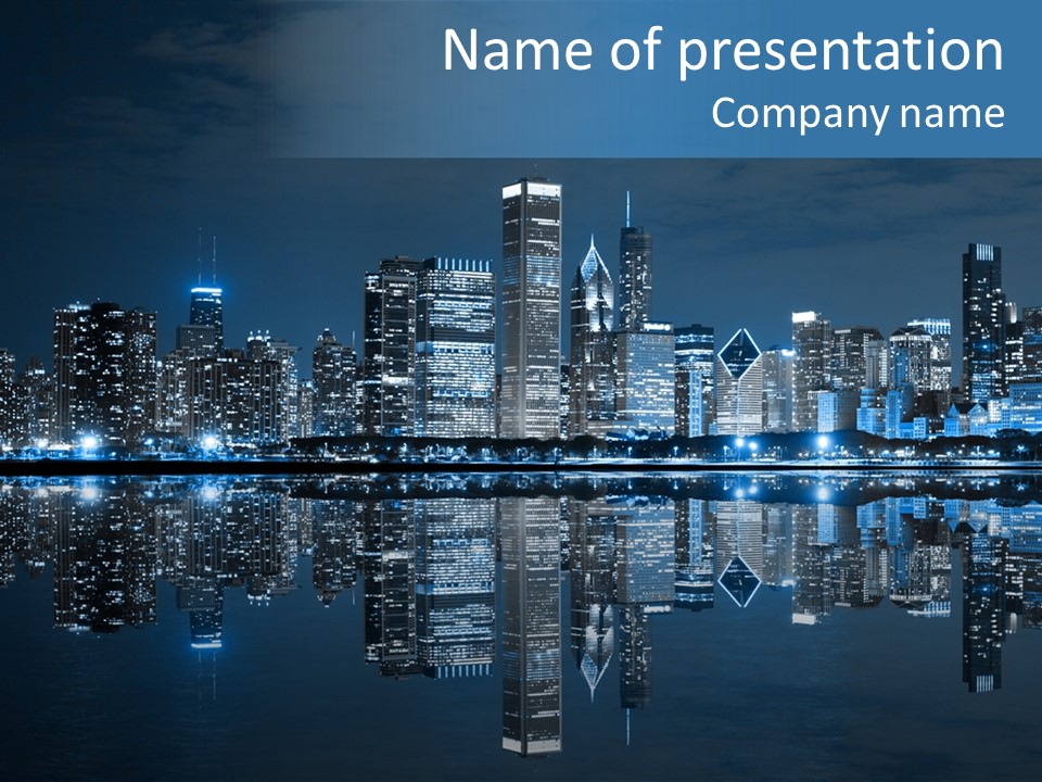 Architecture Light Skyline PowerPoint Template