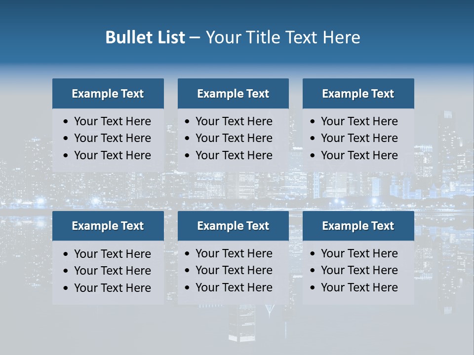 Architecture Light Skyline PowerPoint Template