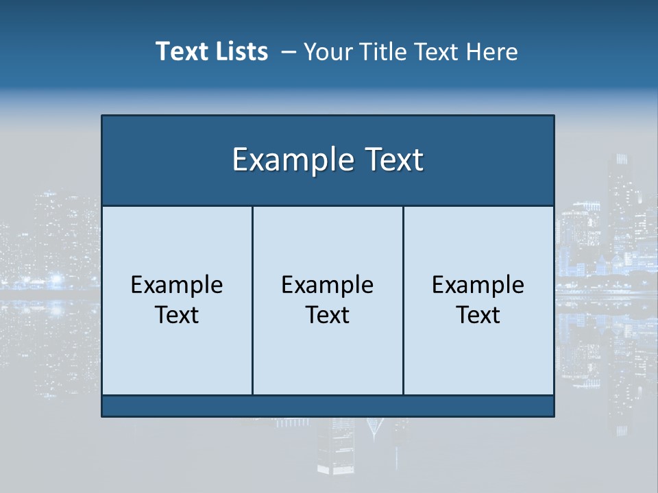 Architecture Light Skyline PowerPoint Template