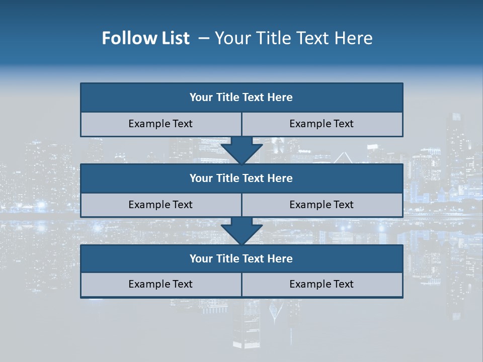 Architecture Light Skyline PowerPoint Template