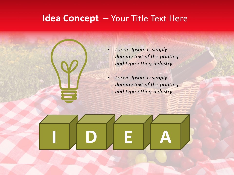 Basket Leaf Vine PowerPoint Template