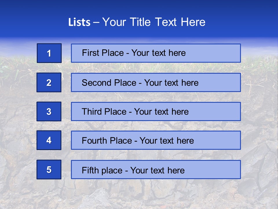 Outdoor Nature Dry PowerPoint Template