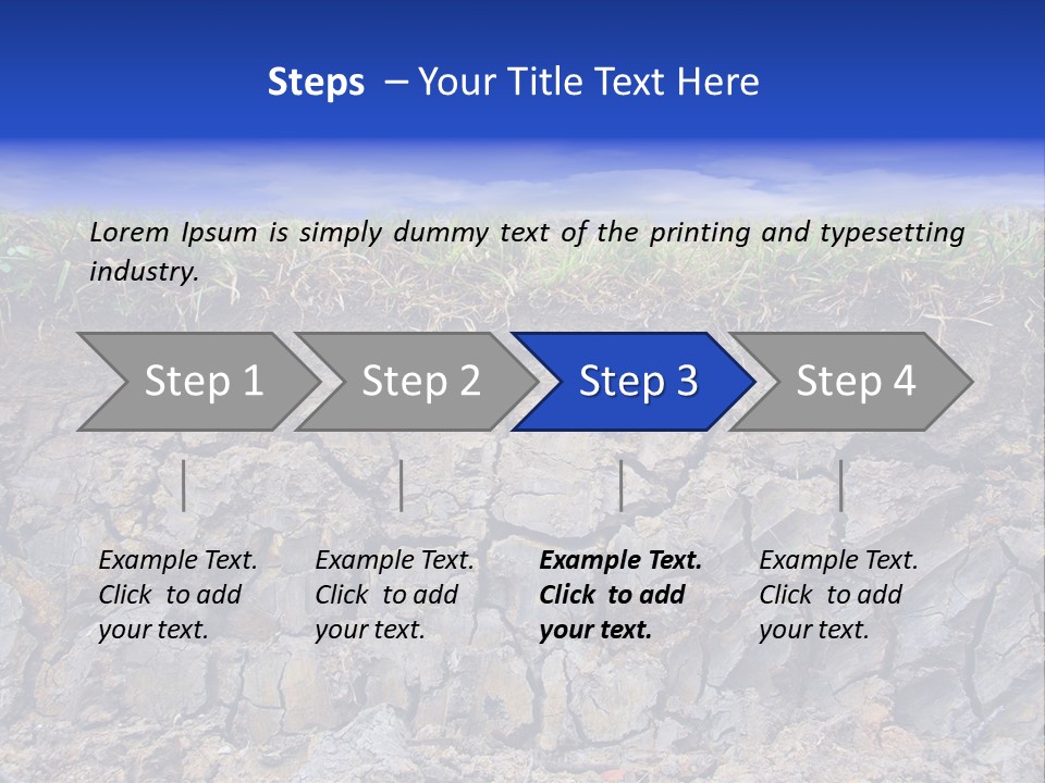 Outdoor Nature Dry PowerPoint Template