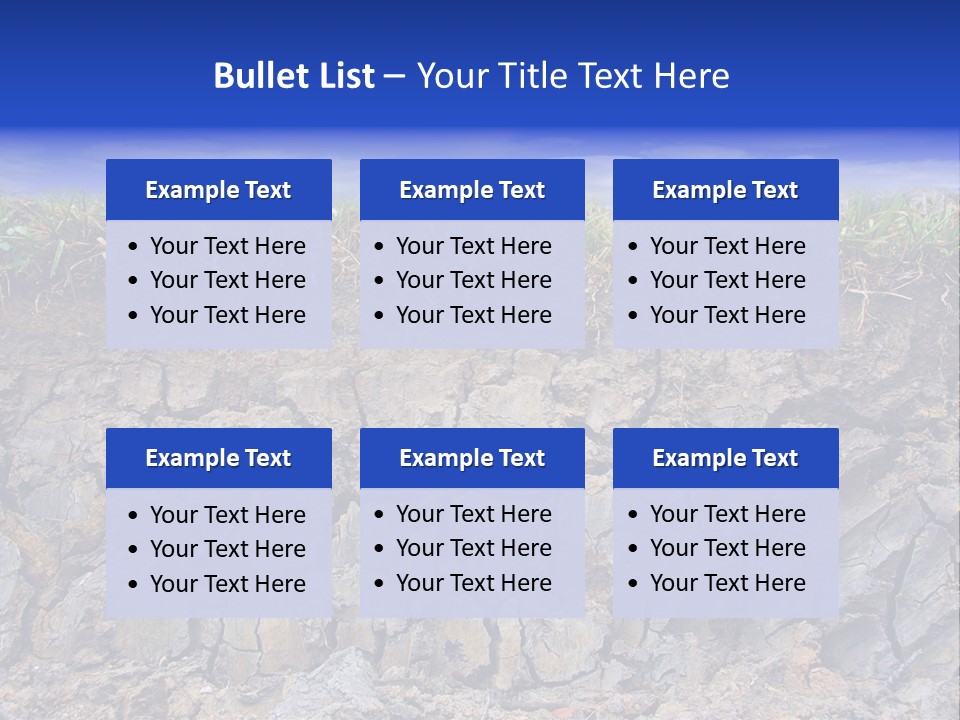 Outdoor Nature Dry PowerPoint Template