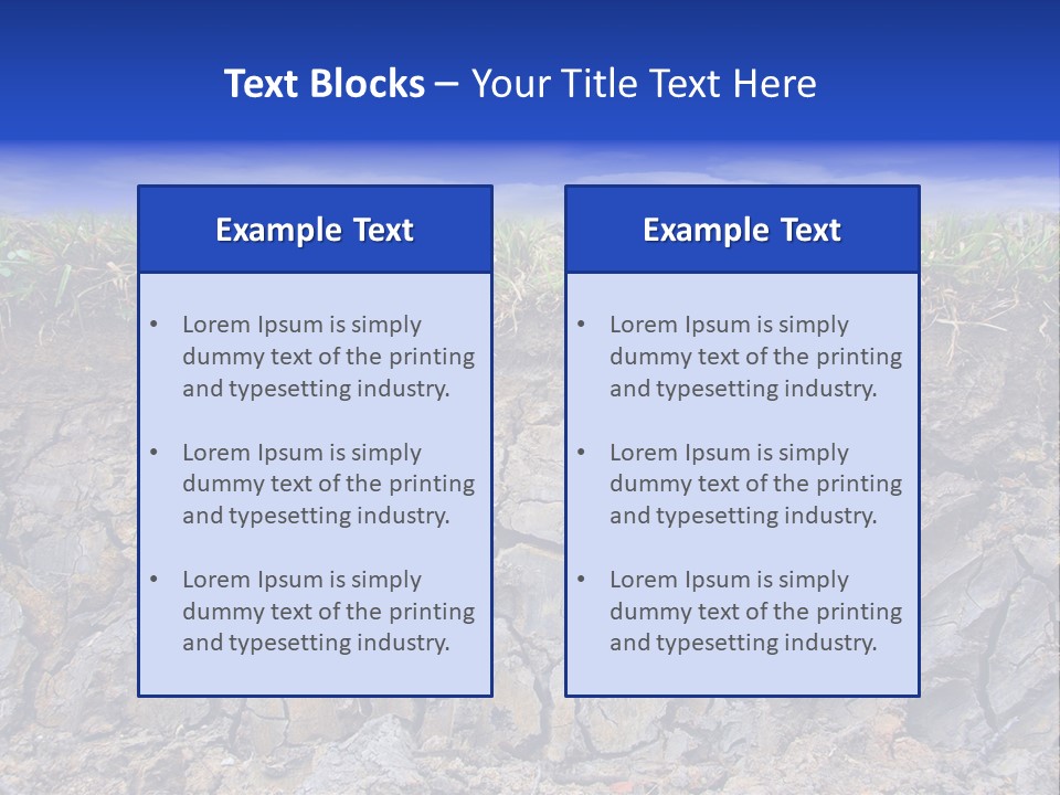 Outdoor Nature Dry PowerPoint Template