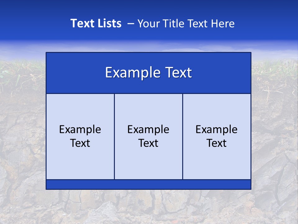 Outdoor Nature Dry PowerPoint Template
