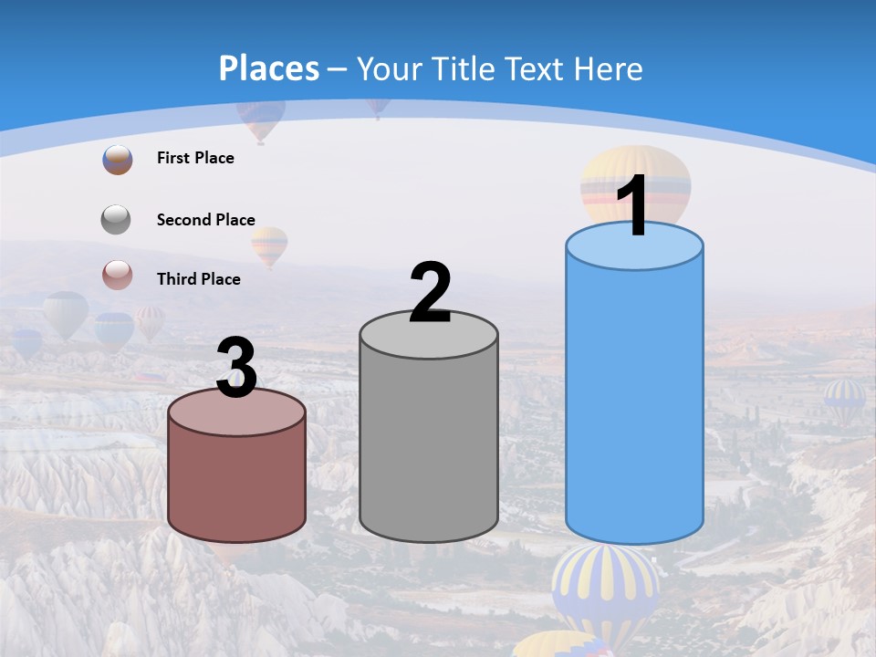 Ballooning Ballon Flying PowerPoint Template