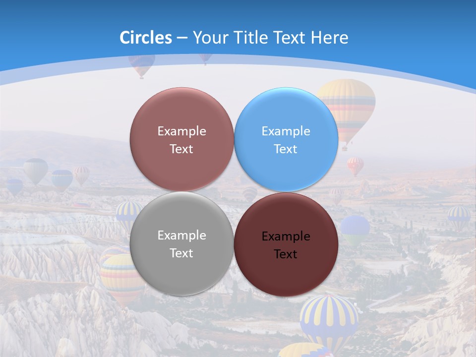Ballooning Ballon Flying PowerPoint Template