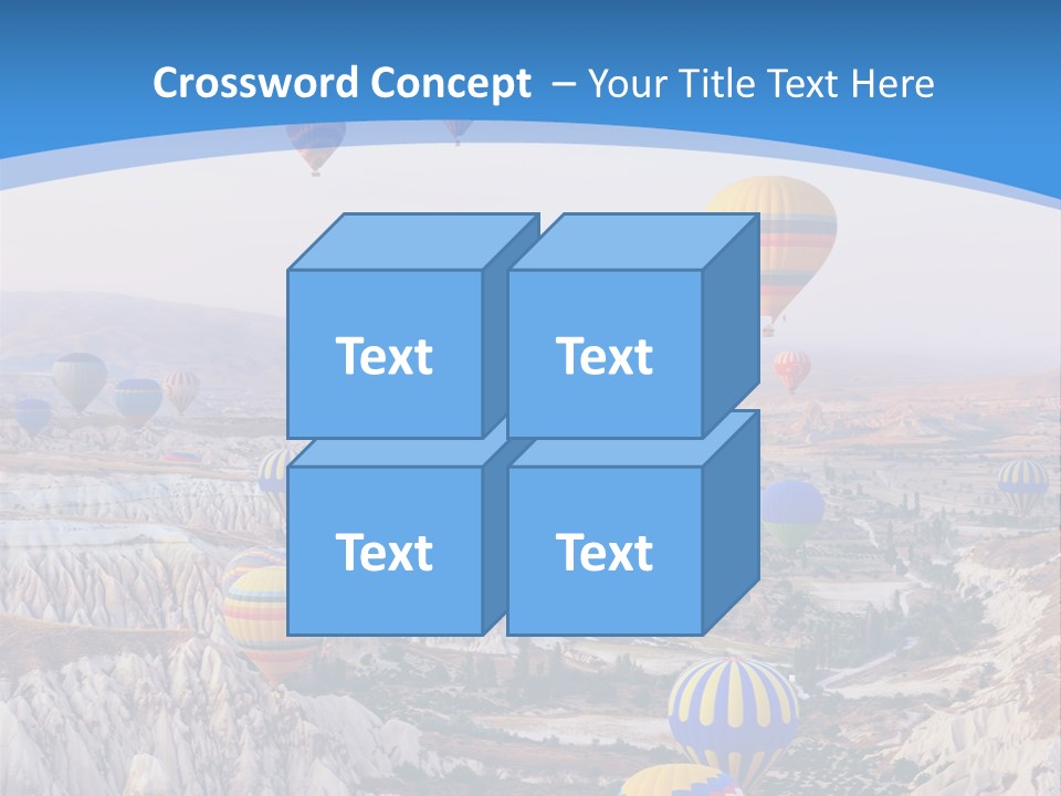 Ballooning Ballon Flying PowerPoint Template