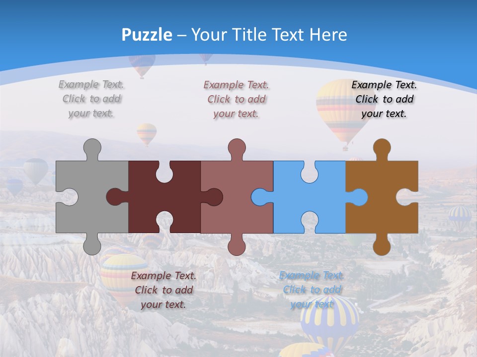 Ballooning Ballon Flying PowerPoint Template