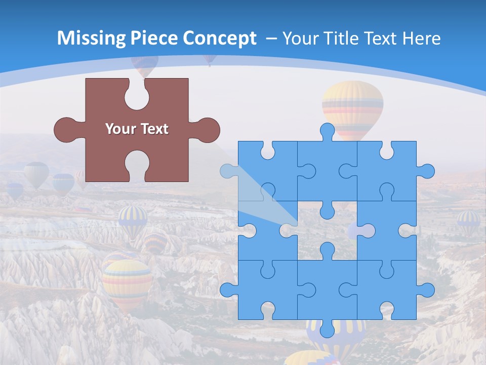 Ballooning Ballon Flying PowerPoint Template