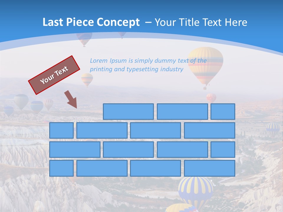 Ballooning Ballon Flying PowerPoint Template