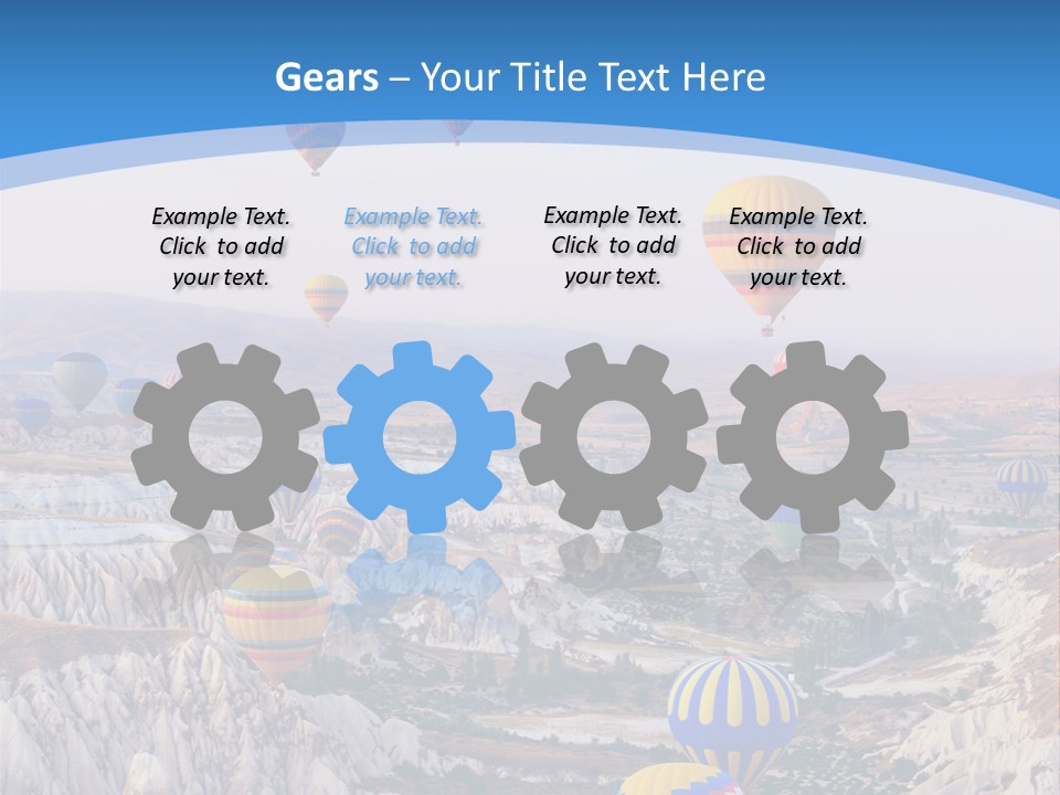 Ballooning Ballon Flying PowerPoint Template