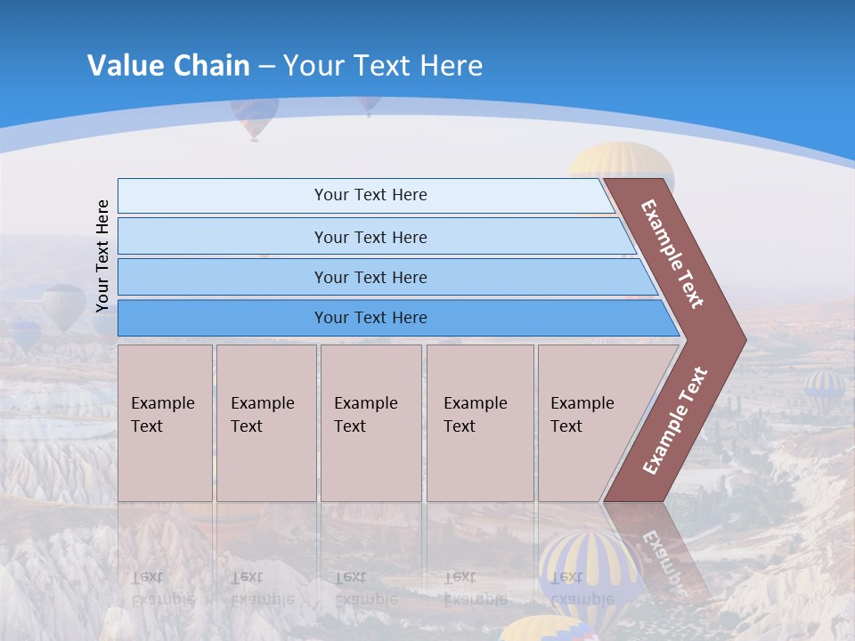 Ballooning Ballon Flying PowerPoint Template