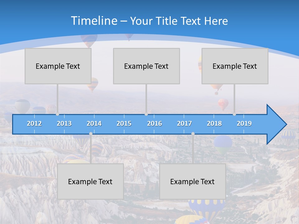 Ballooning Ballon Flying PowerPoint Template