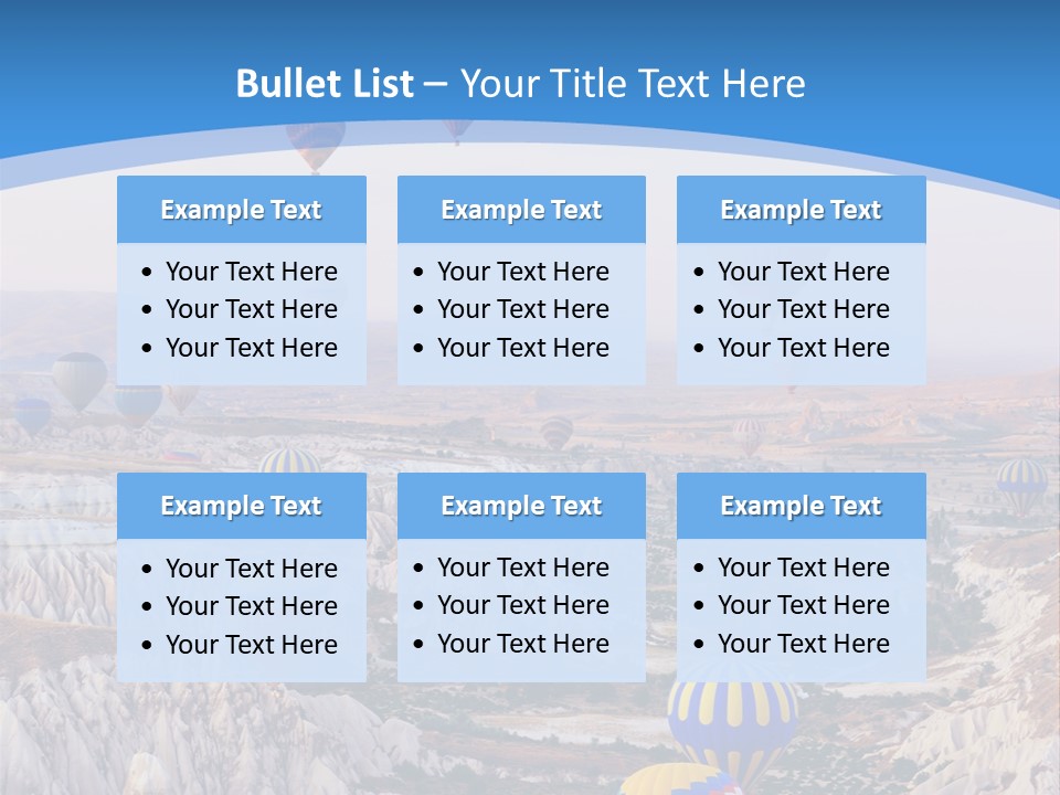 Ballooning Ballon Flying PowerPoint Template