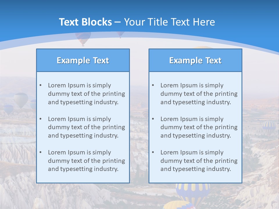 Ballooning Ballon Flying PowerPoint Template