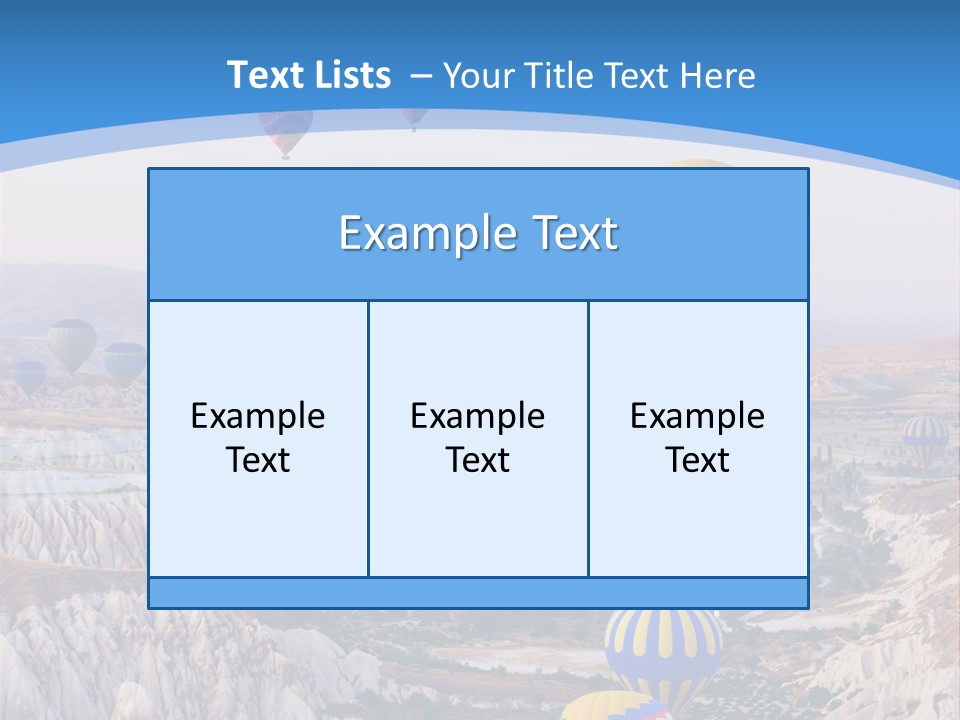 Ballooning Ballon Flying PowerPoint Template