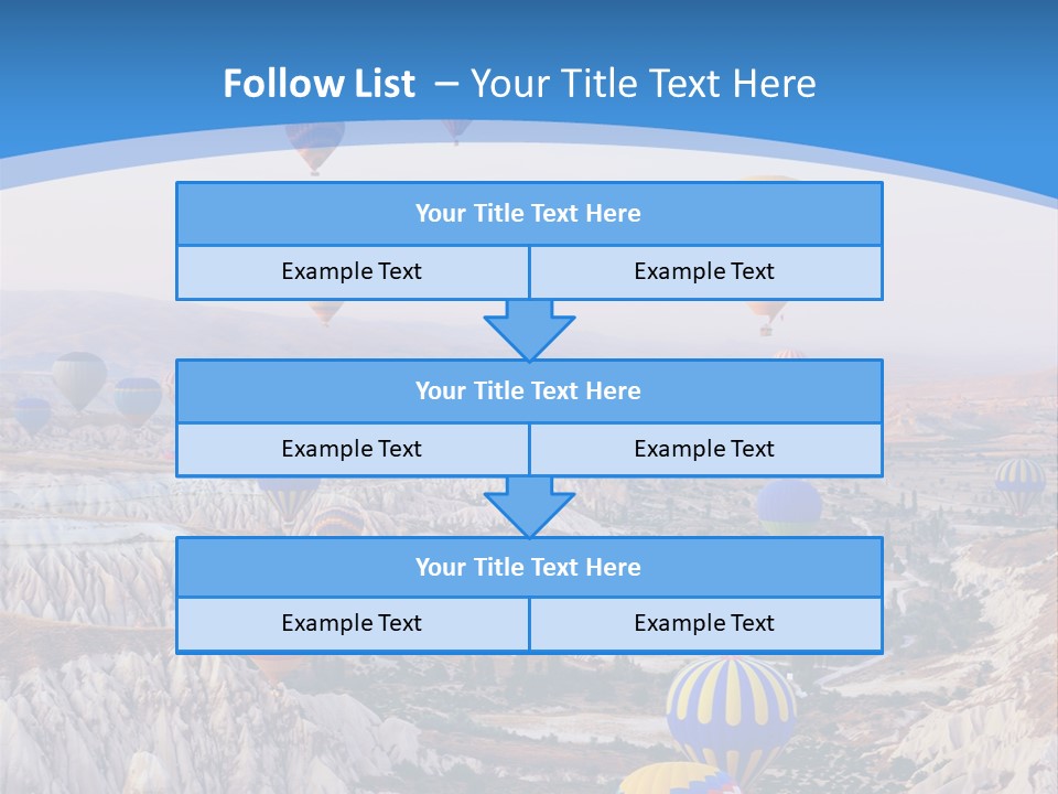 Ballooning Ballon Flying PowerPoint Template