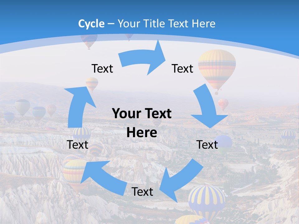 Ballooning Ballon Flying PowerPoint Template