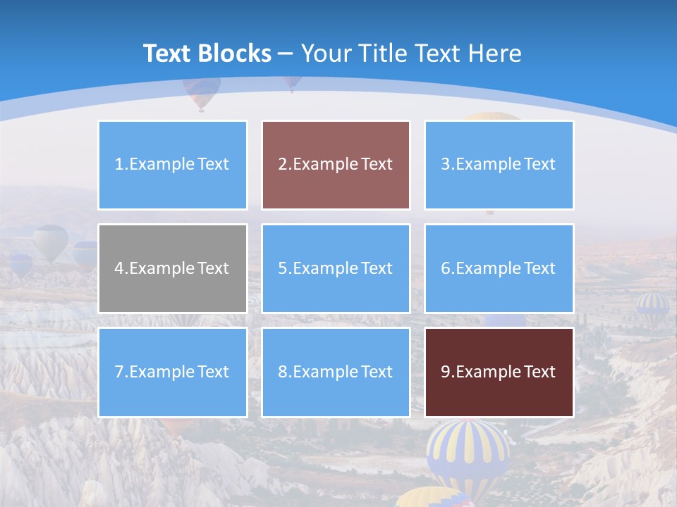 Ballooning Ballon Flying PowerPoint Template