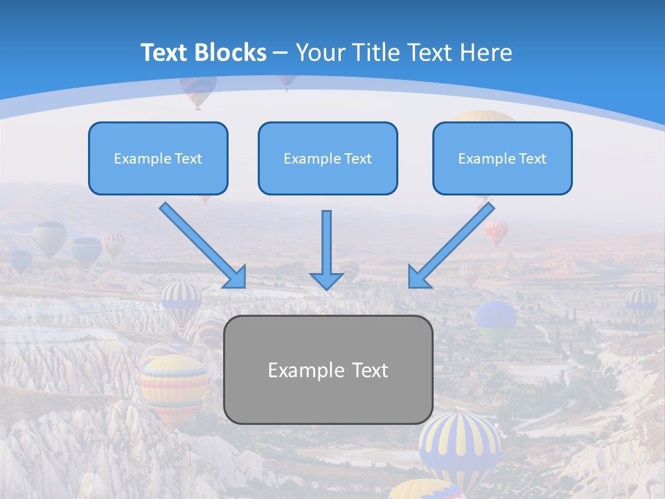 Ballooning Ballon Flying PowerPoint Template
