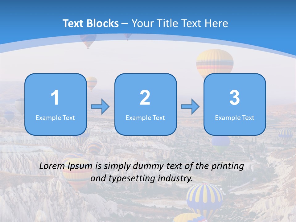 Ballooning Ballon Flying PowerPoint Template