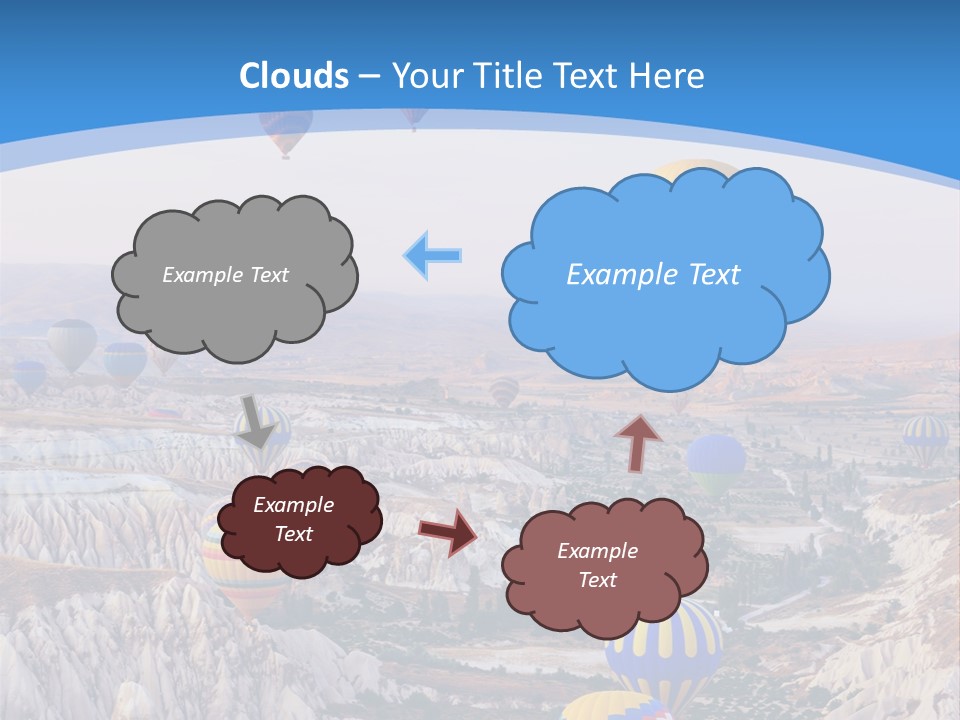 Ballooning Ballon Flying PowerPoint Template