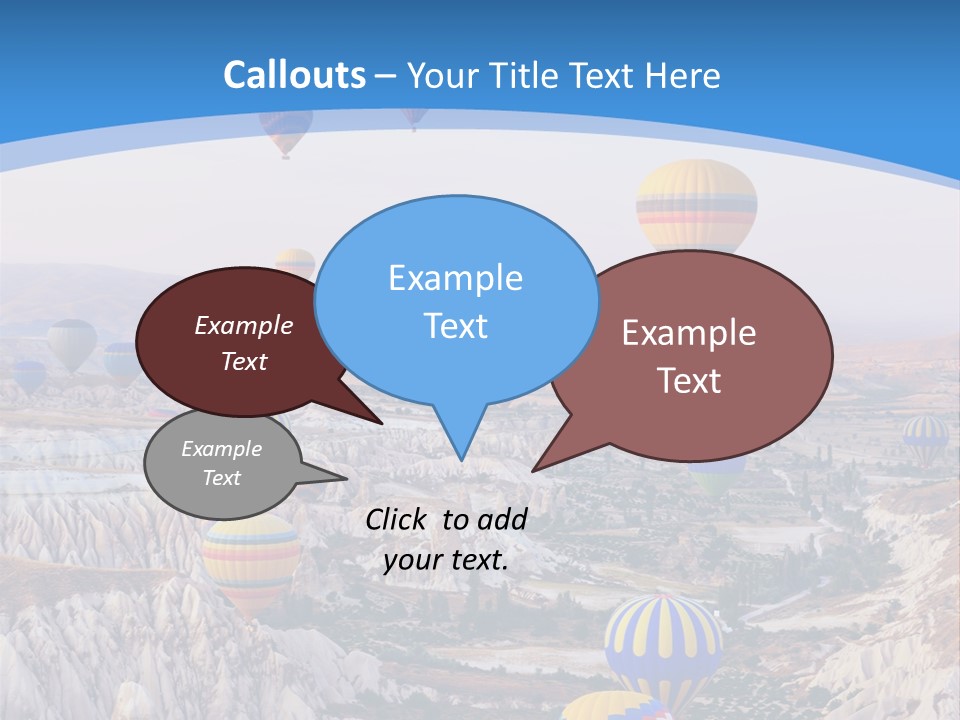 Ballooning Ballon Flying PowerPoint Template