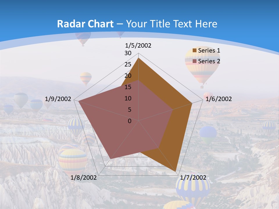 Ballooning Ballon Flying PowerPoint Template