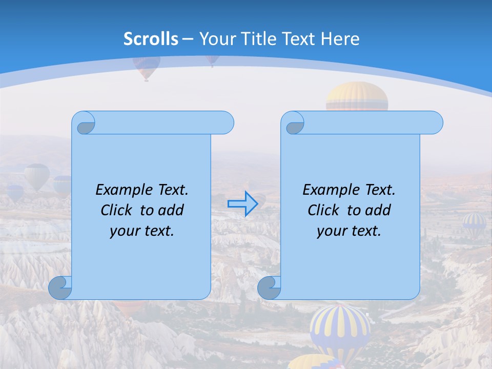 Ballooning Ballon Flying PowerPoint Template