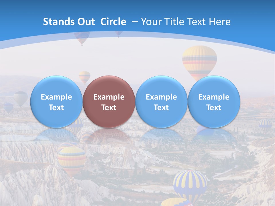 Ballooning Ballon Flying PowerPoint Template