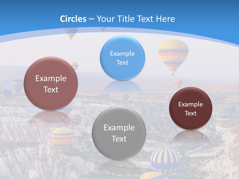 Ballooning Ballon Flying PowerPoint Template