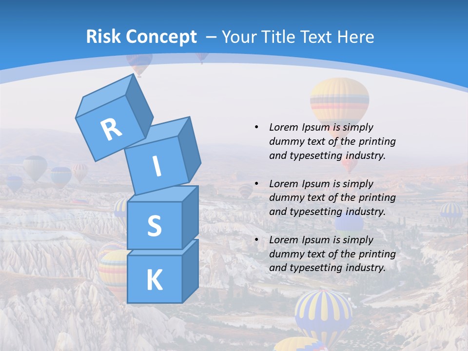 Ballooning Ballon Flying PowerPoint Template