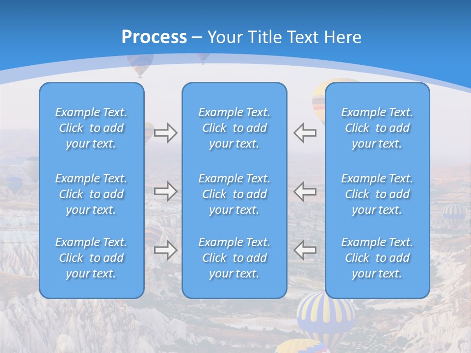 Ballooning Ballon Flying PowerPoint Template