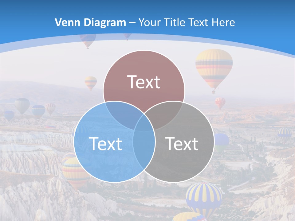 Ballooning Ballon Flying PowerPoint Template