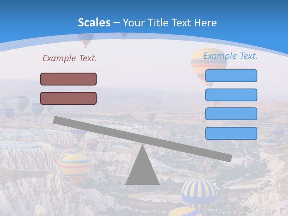 Ballooning Ballon Flying PowerPoint Template