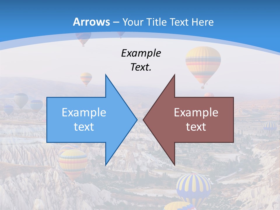 Ballooning Ballon Flying PowerPoint Template