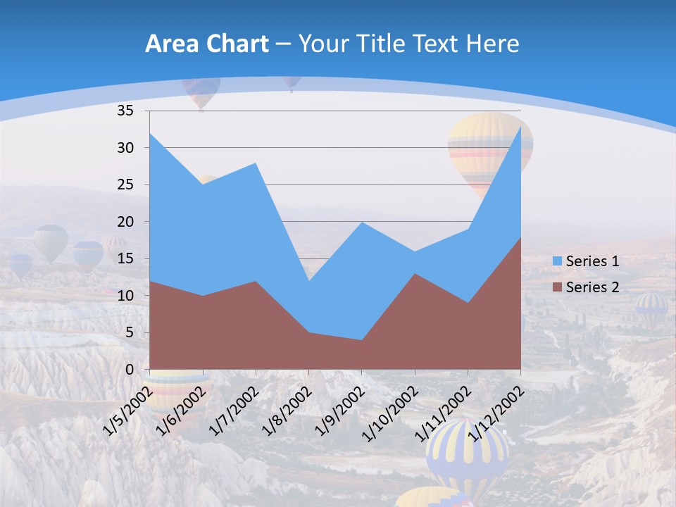 Ballooning Ballon Flying PowerPoint Template