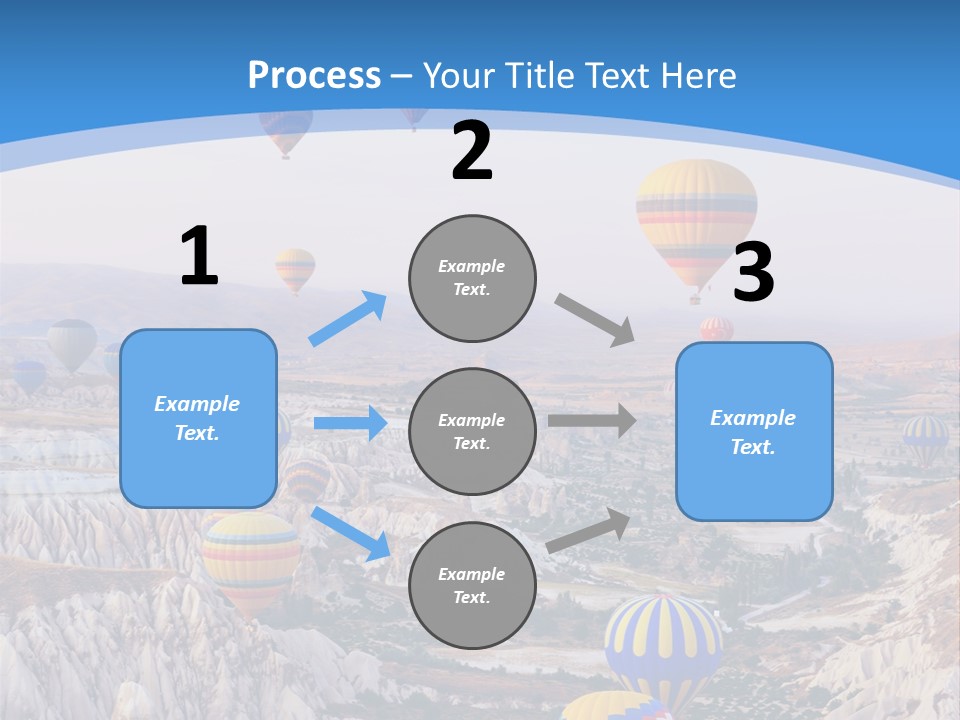Ballooning Ballon Flying PowerPoint Template
