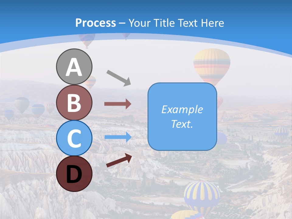 Ballooning Ballon Flying PowerPoint Template