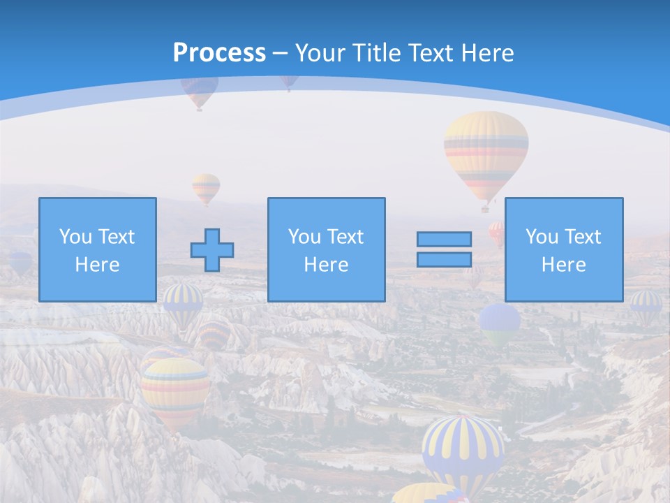 Ballooning Ballon Flying PowerPoint Template
