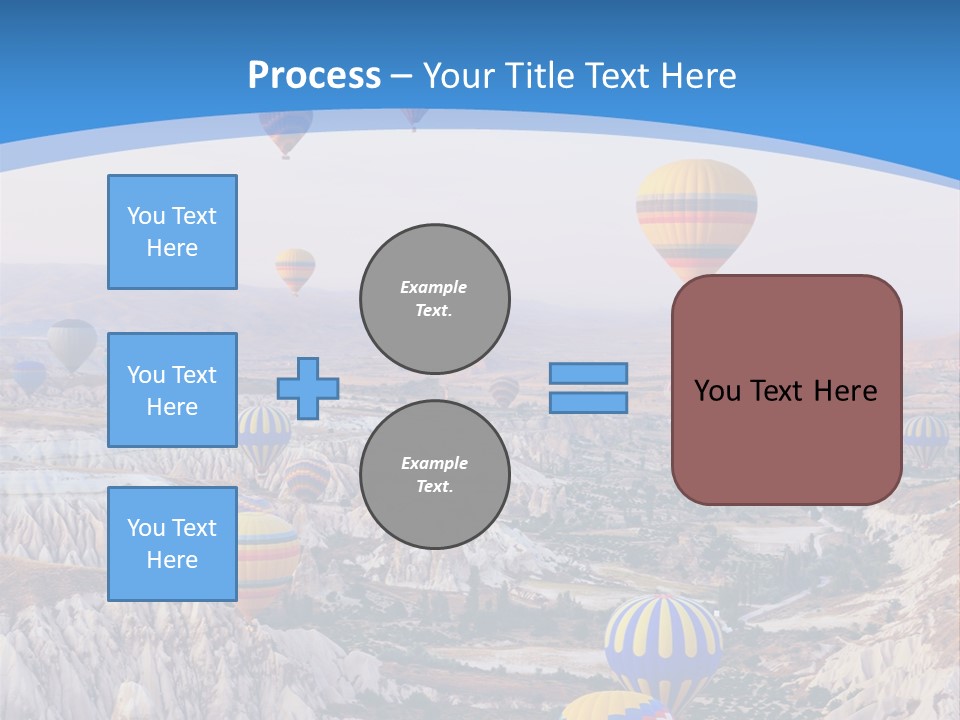 Ballooning Ballon Flying PowerPoint Template