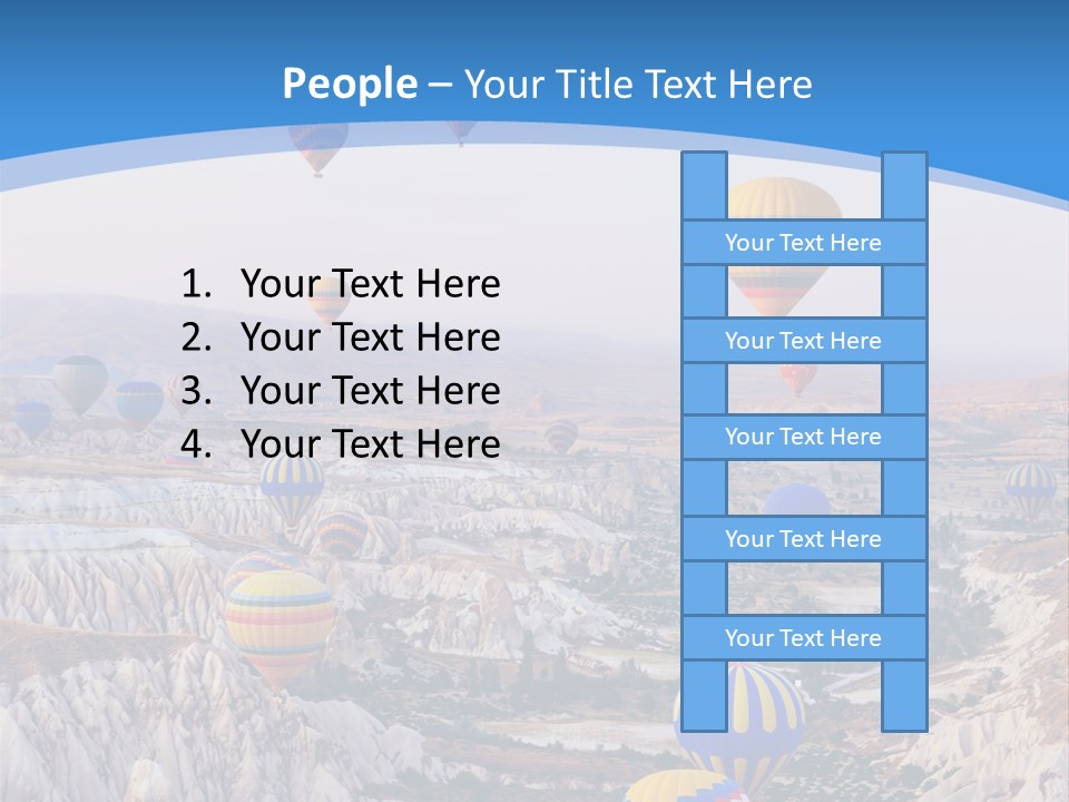 Ballooning Ballon Flying PowerPoint Template