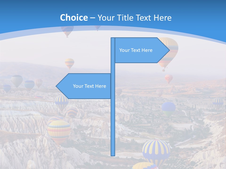 Ballooning Ballon Flying PowerPoint Template