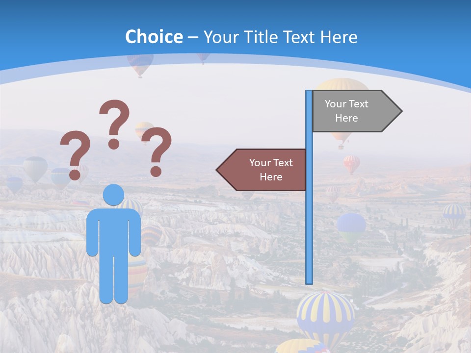 Ballooning Ballon Flying PowerPoint Template