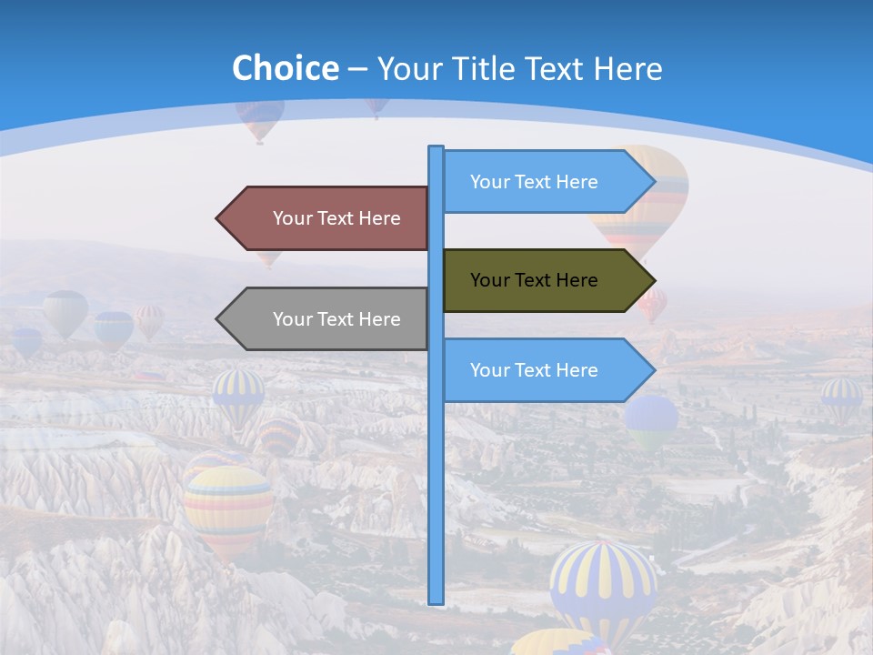 Ballooning Ballon Flying PowerPoint Template