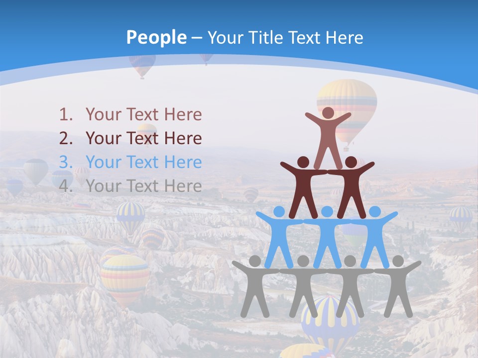 Ballooning Ballon Flying PowerPoint Template