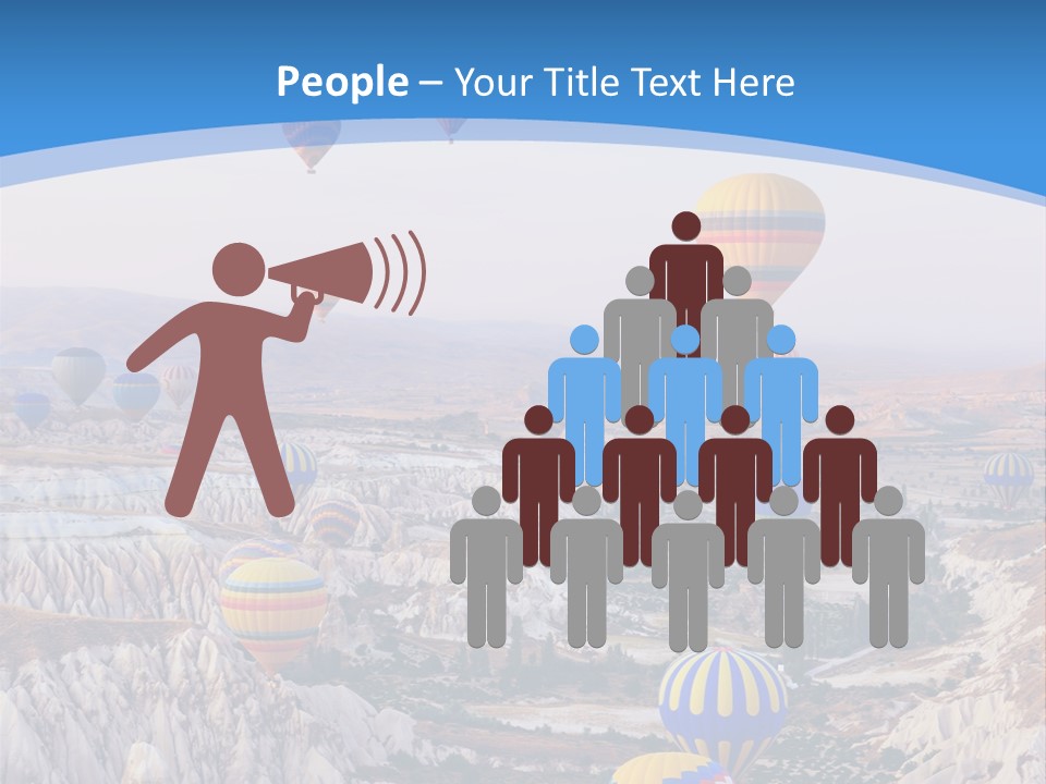 Ballooning Ballon Flying PowerPoint Template